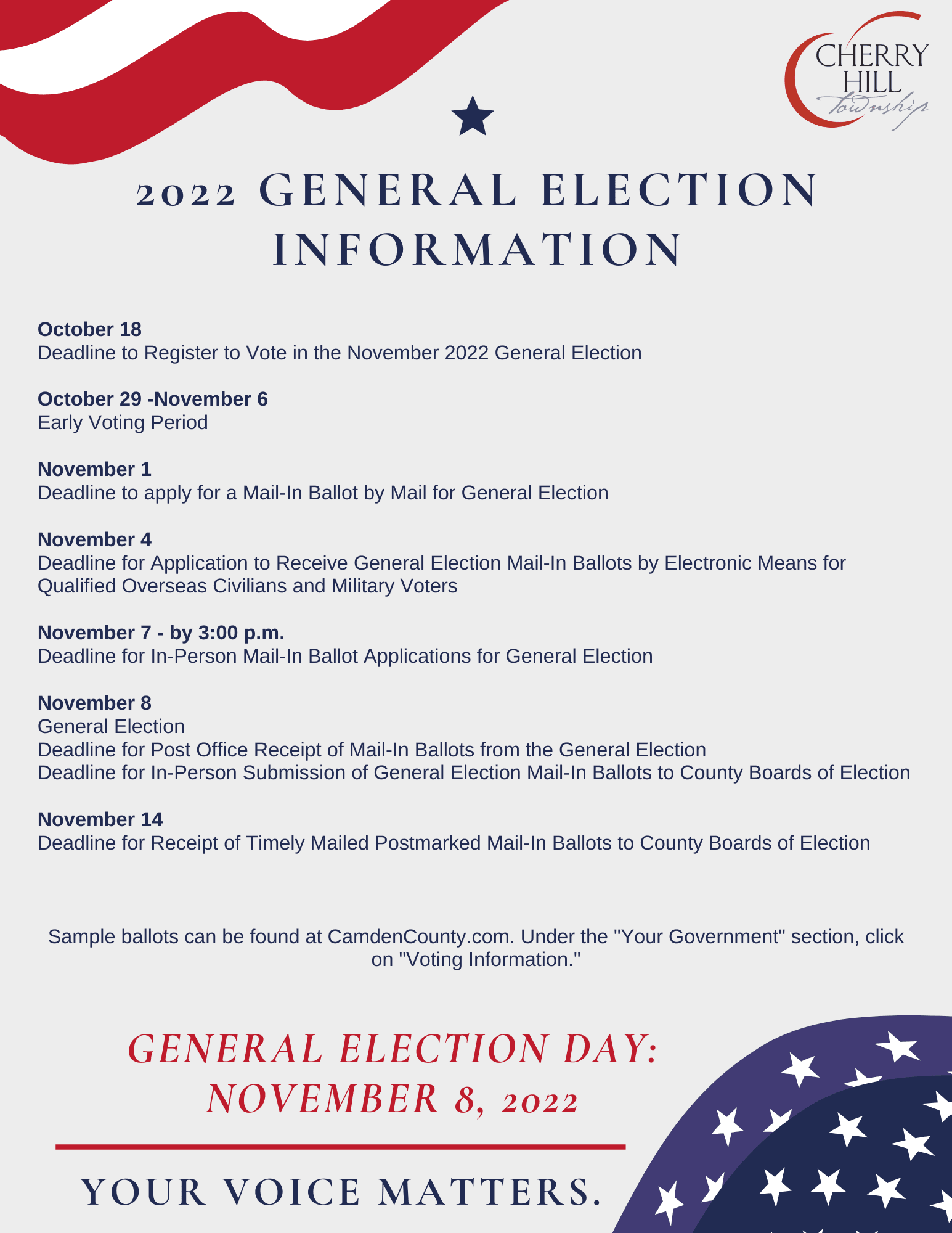 2022 General Election Flyer