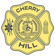 Yellow Cherry Hill fire badge