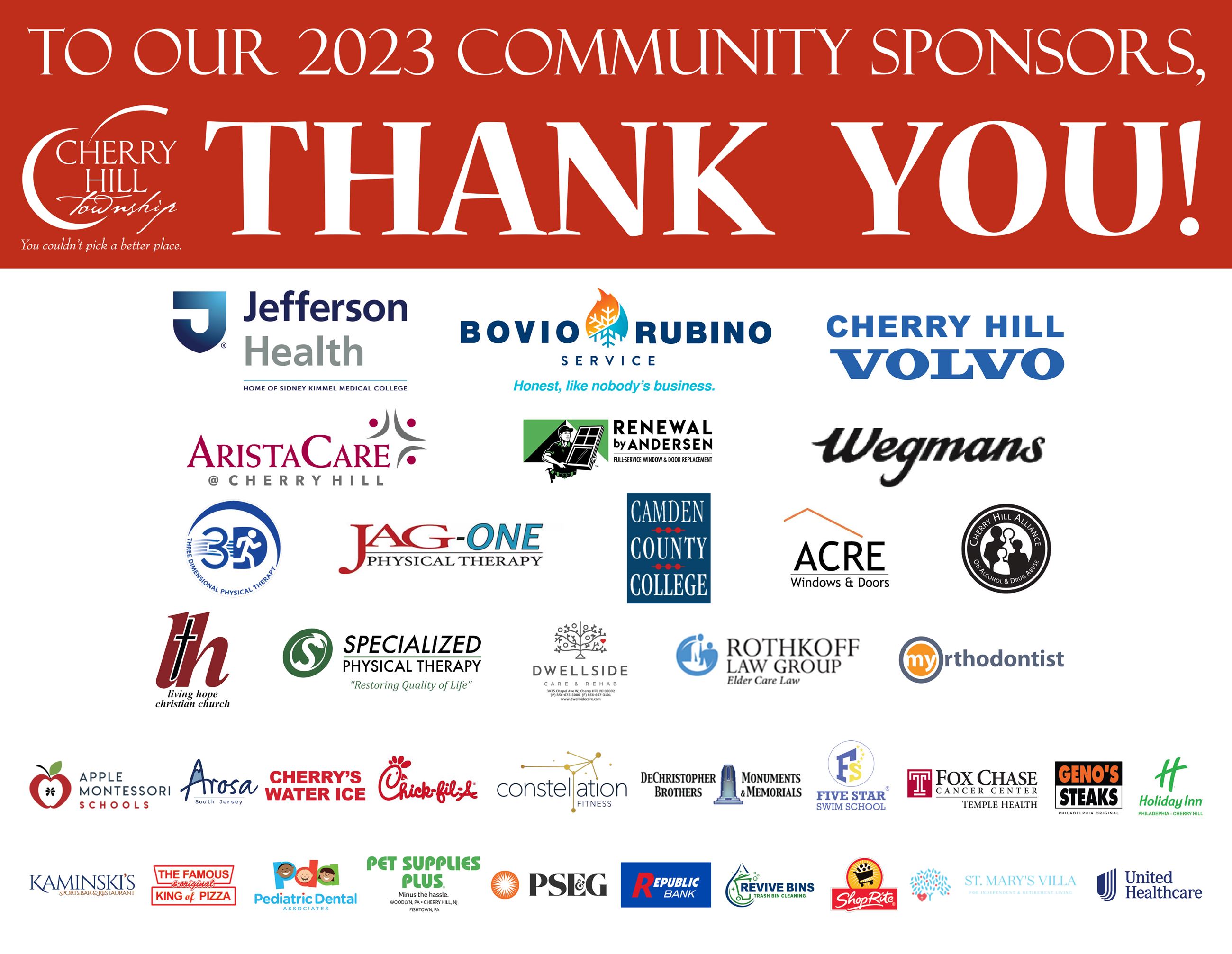Thank you to our 2023 sponsors!