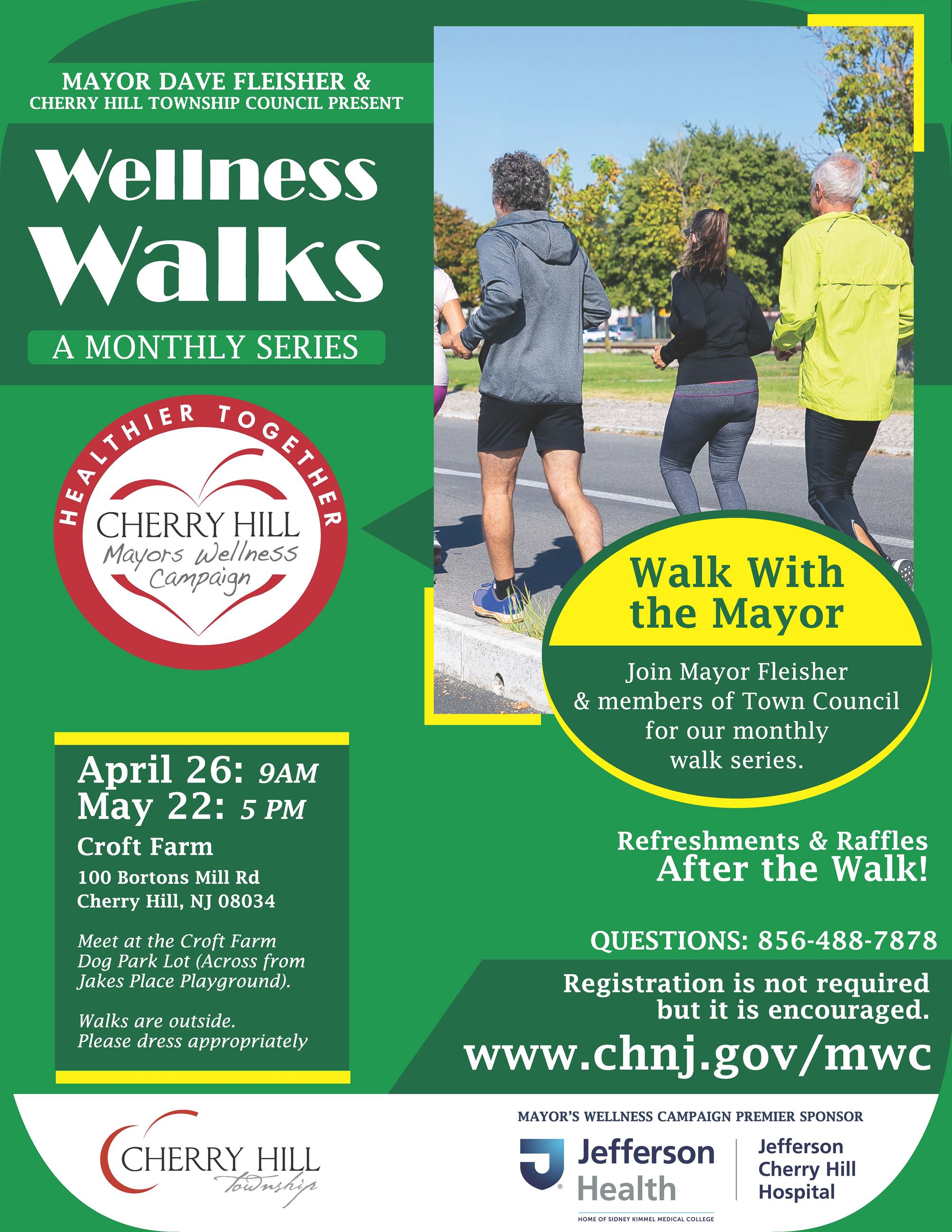 wellness walks flyer April-May 2025