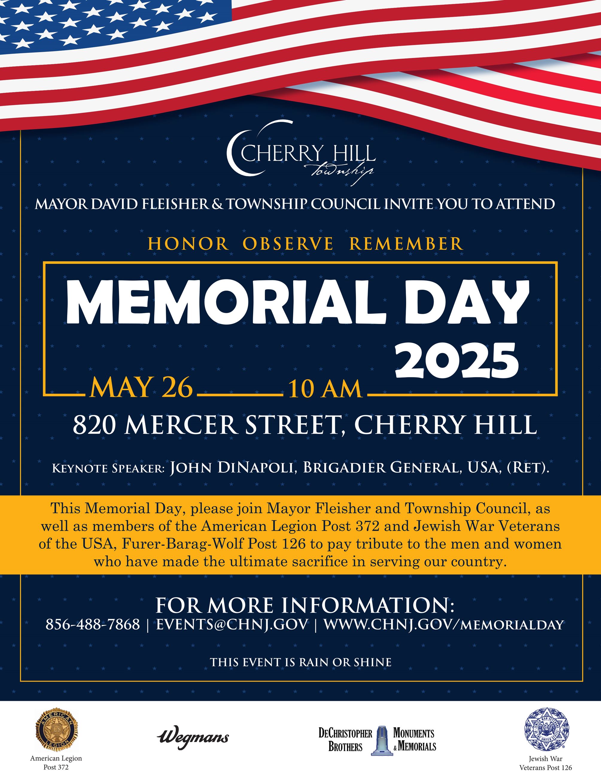 memorial day 25 flyer